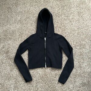 John Galt zippered hoodie sweater. One size.